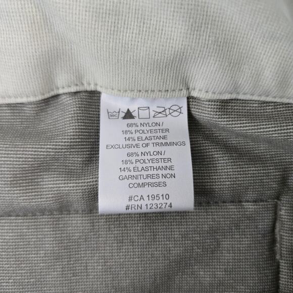 Lolë Women’s Performance Stretch Pants Beige Straight Leg UPF 50+ Size 14 6073 - Picture 11 of 12